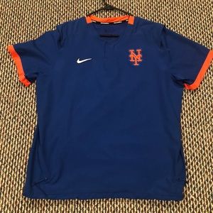 Nike Mets Short Sleeve Shirt Sz L